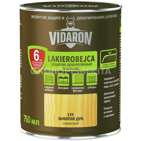 Лакобейц VIDARON (L19) золотий дуб. 0,75л
