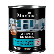 Емаль алкідна високоякісна  яскраво-зелена ТМ Maxima  2,3 кг