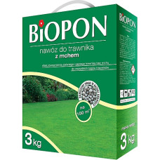 Добриво гранульоване BIOPON для газонів з мохом 3кг