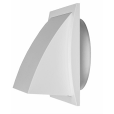 Клапан зовн. 190x190мм , d150мм (білий) EUROPLAST