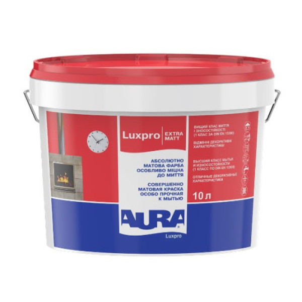 Фарба інтер'єрна глибокоматова AURA Luxpro 1 (Extramatt) 9,5л (13,3кг)