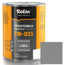 Грунтовка для металу Rolax ГФ-021 сіра гліфталева 0.9 кг