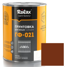 Грунтовка для металу Rolax ГФ-021 червоно-коричнева гліфталева 2,8 кг