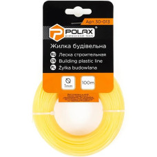 жилка будівельна POLAX 1,0мм*100м жовта