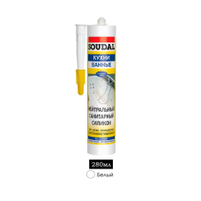 силікон санітарний герметик нейтральни SOUDAL  (білий) 280мл