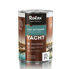 Лак яхтовий, поліуретановий ROLAX 2,5л