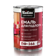Емаль для підлоги ПФ-266  жовто-коричнева Rolax  0,9 кг