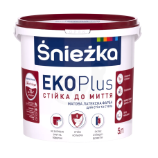 Фарба інтер'єрна матова латексна ЕКО Plus Sniezka 5л
