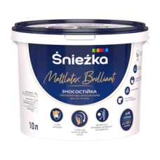 Фарба інтер'єрна матова латексна Мattlatex Brilliant Sniezka 10л