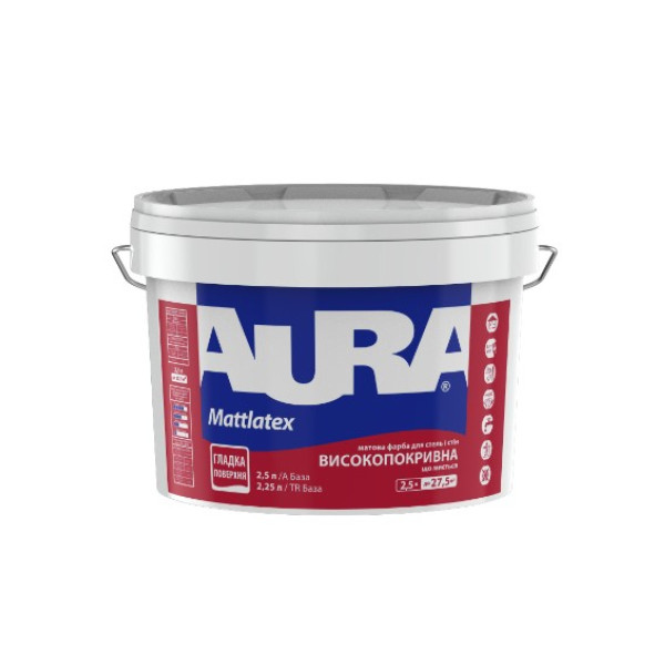Фарба інтер'єрна матова AURA Mattlatex 2,5л