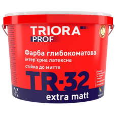 Фарба інтер'єрна глибокоматова TR-32 Extra matt ТМ TRIORA 10л