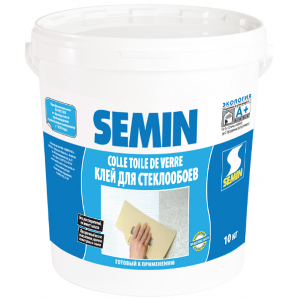 Клей для склополотна COLLE TDV водостійкийTM SEMIN 10кг