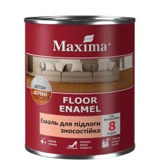 Емаль для підлоги  ПФ-266 зносостійка жовто-коричнева ТМ Maxima  2,3 кг
