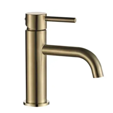 Змішувач для раковини VBI BRUSHED GOLD низький
