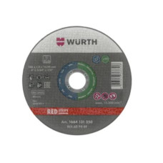 Диск відрізний для нерж. сталі 125*1,0*22,23мм RED STRIPE  WURTH