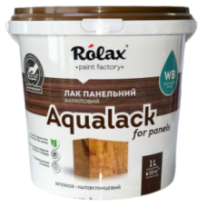 Лак панельний Rolax Aqualack акриловий напівглянцевий 1 л