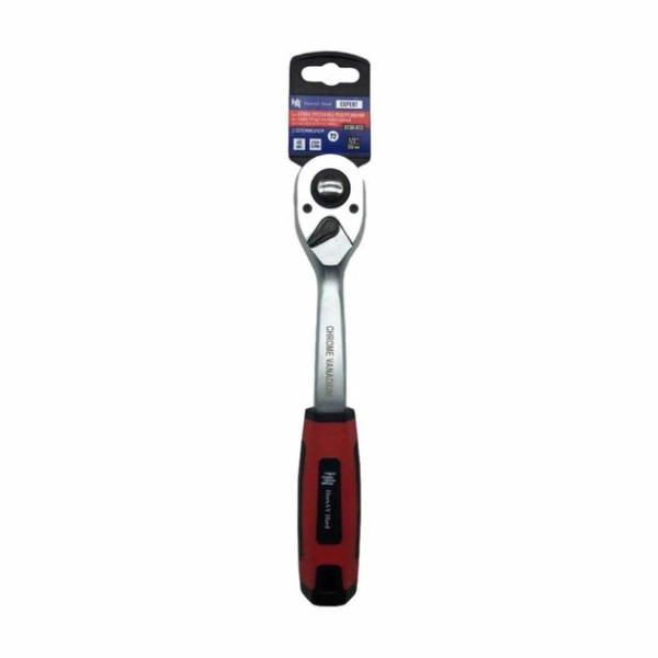 ключ трищітка реверс,  HorsAY 72Т, CrMo матовий 1/4"