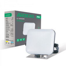 Прожектор ARDERO PRO  LED  10W 1000Lm 6500K IP65 чорний