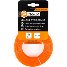 жилка будівельна POLAX 1,0мм*100м оранжева