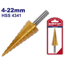 Свердло ступінчасте EMTOP ESDL42203 4-12мм