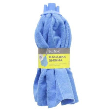 Насадка змінна для швабри з мікрофібри ЮБОЧКА 120г блакитна Eco Fabric