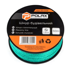 шнур будівельний POLAX зелений 50м