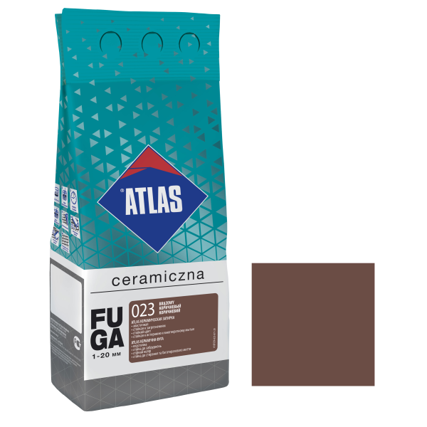 Затирка Еластична ATLAS BROWN,2кг-колір 023