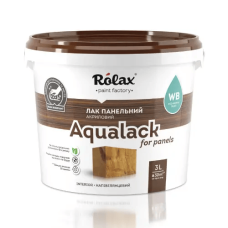 Лак панельний Rolax Aqualack акриловий напівглянцевий 3 л