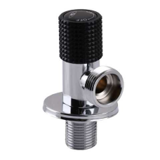 Кран кутовий кераміка1\2*3\4 989 BLACK
