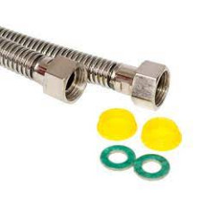 ГАЗОВИЙ шланг (нерж) 1\2 ВВ  2 м ECOFLEX