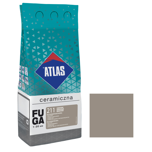 Затирка Еластична ATLAS CEMENT,2кг-колір 211