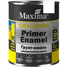Грунт- емаль 3 в 1 швидковисихоюча біла ТM Maxima 0,75кг