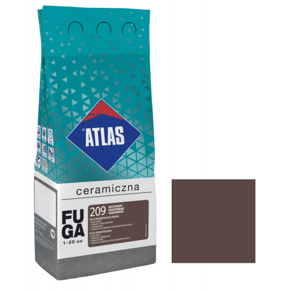 Затирка Еластична ATLAS CHESTNUT,2кг-колір 209
