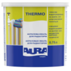 Емаль для радіаторів AURA Luxpro Thermo акрилова без запаху біла глянсова 0.75 л