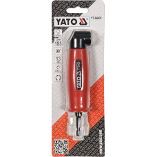 тримач адаптер кутовий для дрилі (шурупокрута) YATO HEX-1/4" L-155мм кут 90*