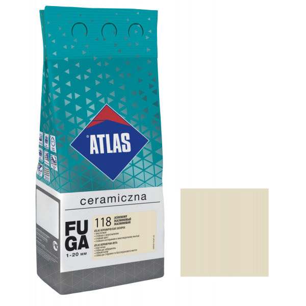 Затирка Еластична ATLAS JASMINE,2кг-колір 118