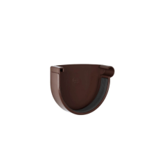 Корич. заглушка жолоба права 90/75 RAINWAY