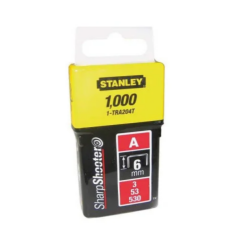 Скоба STANLEY тип А 6мм Light Duty 1000шт