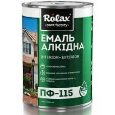 Емаль алкідна ПФ-115 світло-сіра Rolax 0,9кг