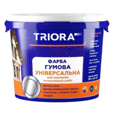 Фарба гумова універсальна 40 Червоно-коричневий (3009) TM TRIORA 1,2 кг