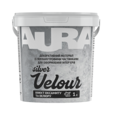 Декоративна фарба Aura Velour Silver 1 л срібло/оксамит