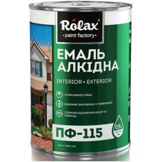 Емаль алкідна ПФ-115 темно-сіра Rolax 0,9кг
