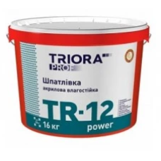 шпаклiвка фінішна вологостійка відр. TRIORA TR-12  16кг
