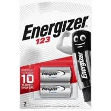 батарейка  літієва CR123A   Energizer 2шт