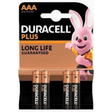 батарейка  ААА DURACELL PLUS LR03 / MN2400 міні пальчик 4шт/уп,