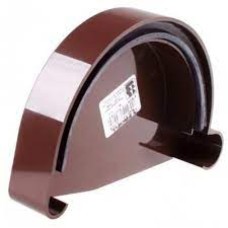 Корич. заглушка жолоба ліва  130/100 RAINWAY