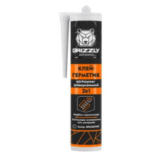 клей-герметик 280мл ТM GRIZZLY на основі MS полімерів універсальний 99 прозорий
