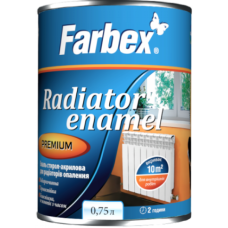 Емаль стирол-акрилова для радіаторів опалення ТM Farbex 0,75л