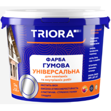 Фарба гумова універсальна 247 Чорний (9004) TM TRIORA 1,2 кг