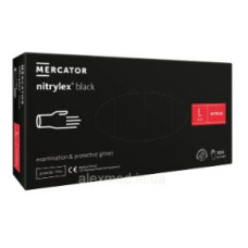 рукавиці "нітрилова nitrylex - чорна" оглядов. неприпудрена L (9р.)